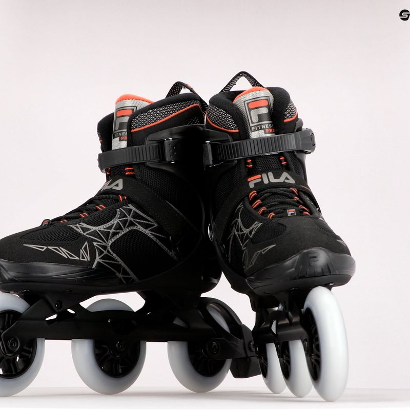 Pattini a rotelle FILA Legacy Pro 100 nero/rosso da uomo 9