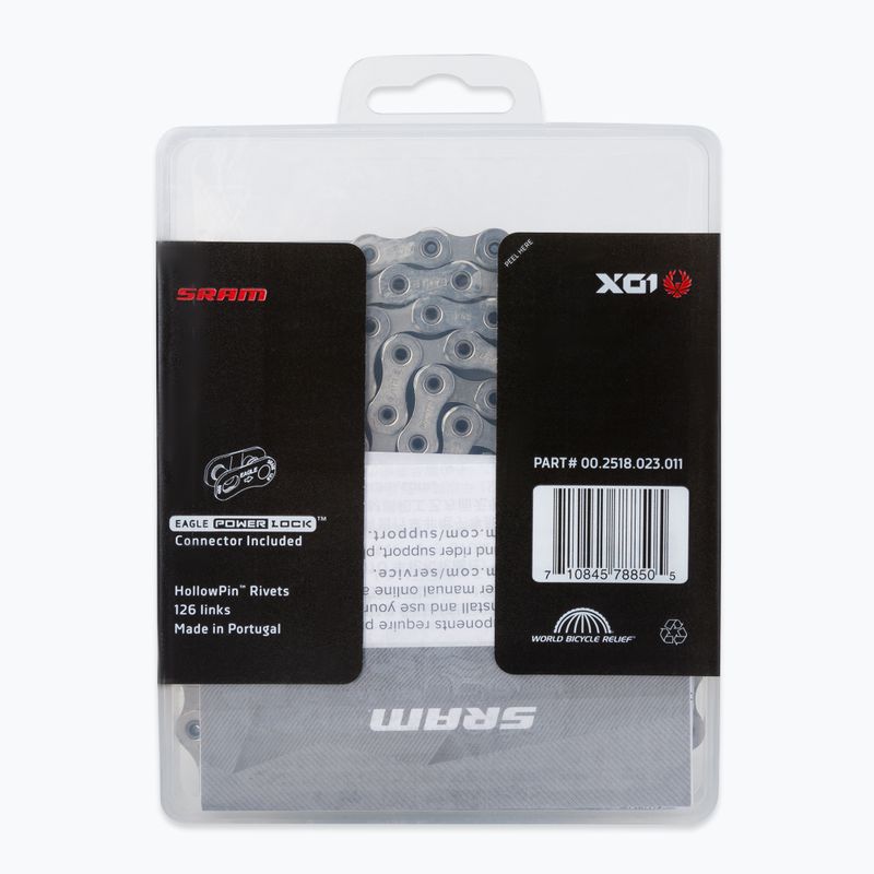 Catena bici SRAM CN PCX01 EAGLE 126LI W/ PWR.LCK 12SP 1 grigio 2