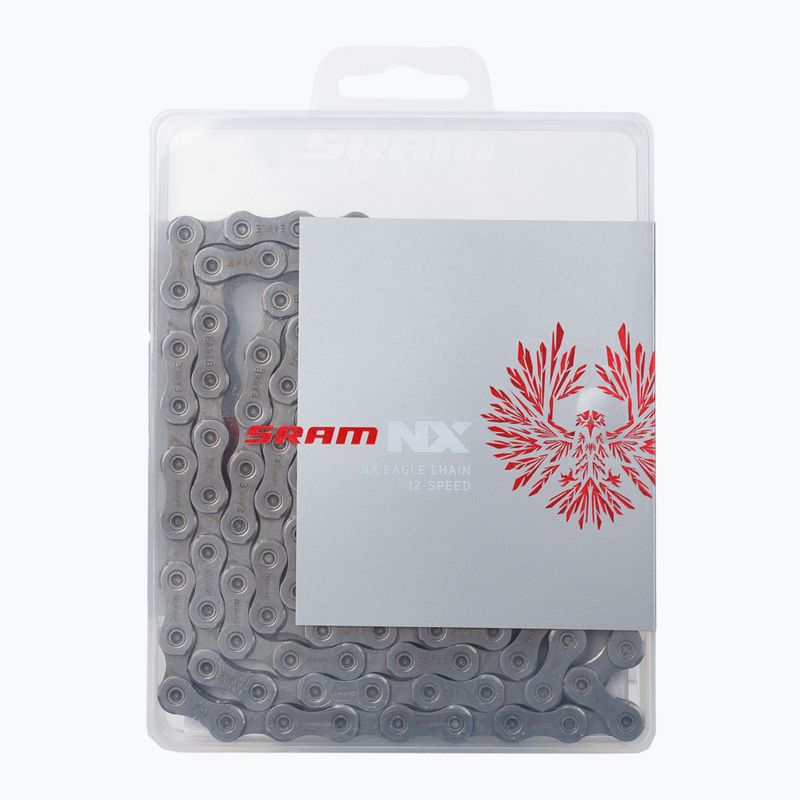 Catena da bicicletta SRAM CN NX 126LI Eagle PWR LCK 12P 1 grigio