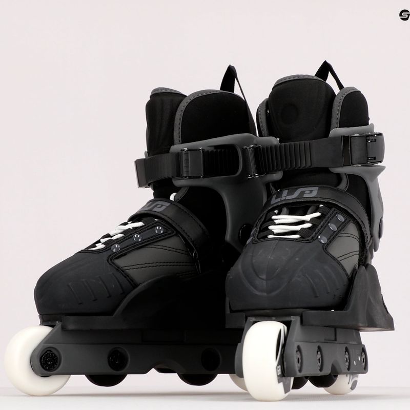 Pattini a rotelle per bambini Powerslide Transformer nero/grigio 12