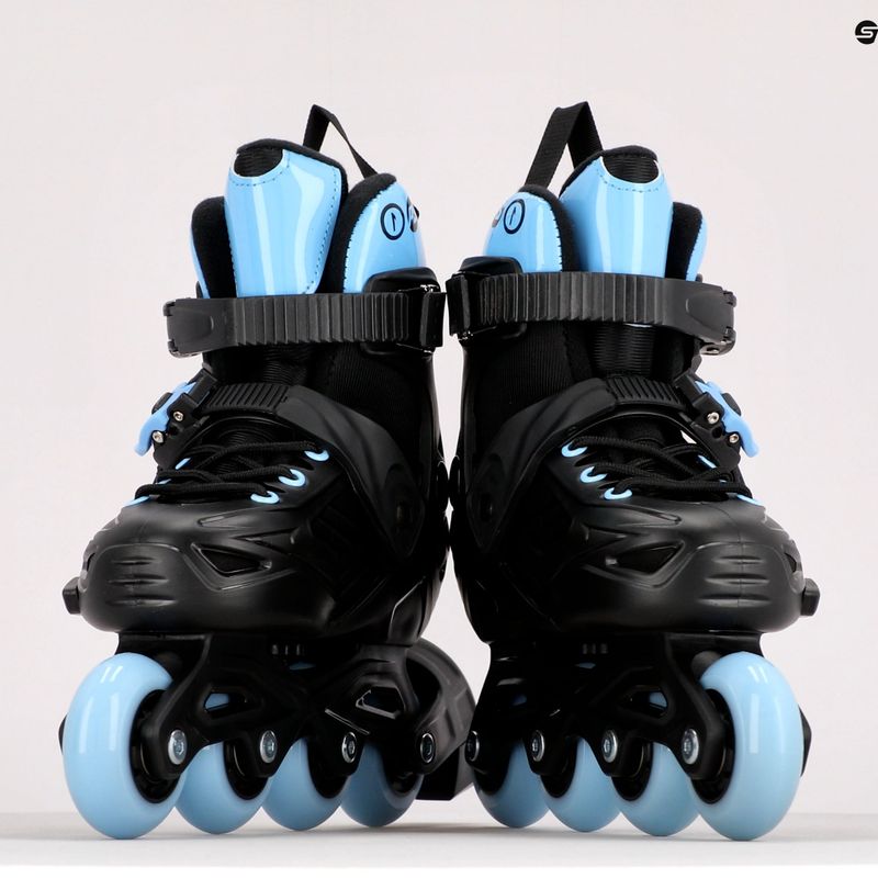 Pattini a rotelle per bambini Powerslide Khaan LTD nero/blu 11