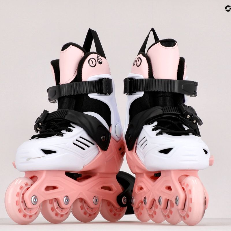 Pattini a rotelle per bambini Powerslide Khaan LTD bianco/rosa 9