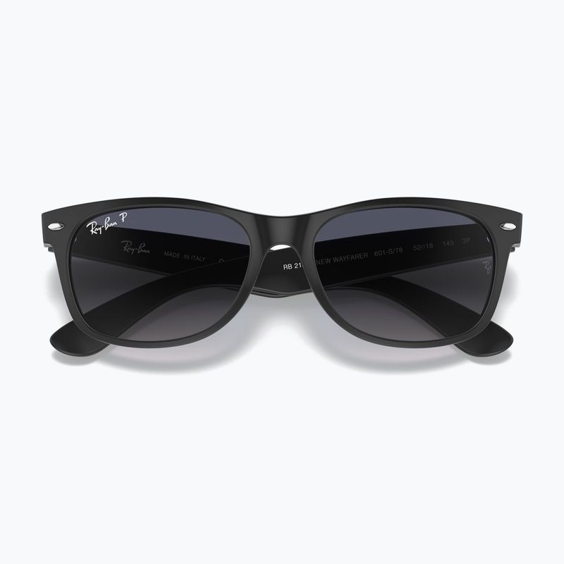 Occhiali da sole Ray-Ban New Wayfarer Classic black matte/blue gradient 3