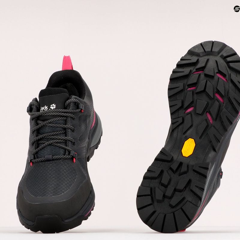 Jack Wolfskin Force Striker Texapore Low stivali da trekking da donna phantom/rosa 9
