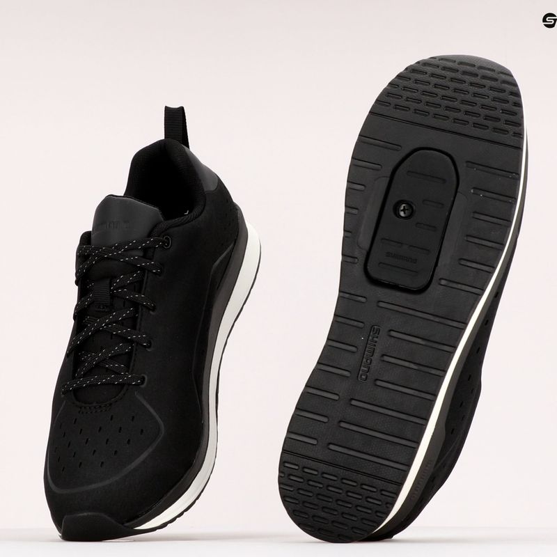 Scarpe da ciclismo con piattaforma da uomo Shimano SH-CT500 nero 10