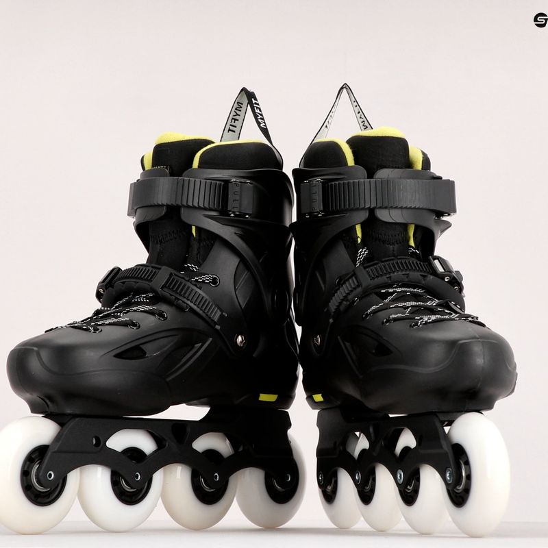 Pattini a rotelle Powerslide Imperial One 80 nero/giallo da uomo 15