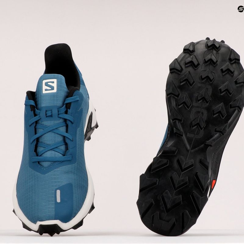 Salomon Alphacross 3 scarpe da corsa da uomo bluesteel/lunar rock/nero 11