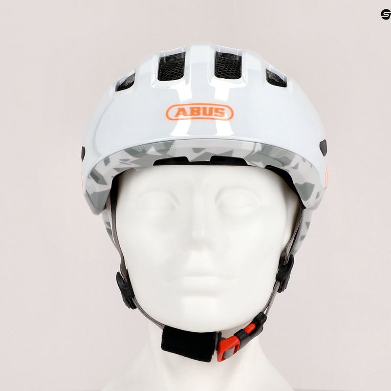 Casco da bici per bambini ABUS Smiley 3.0 ACE LED bianco lucido 9