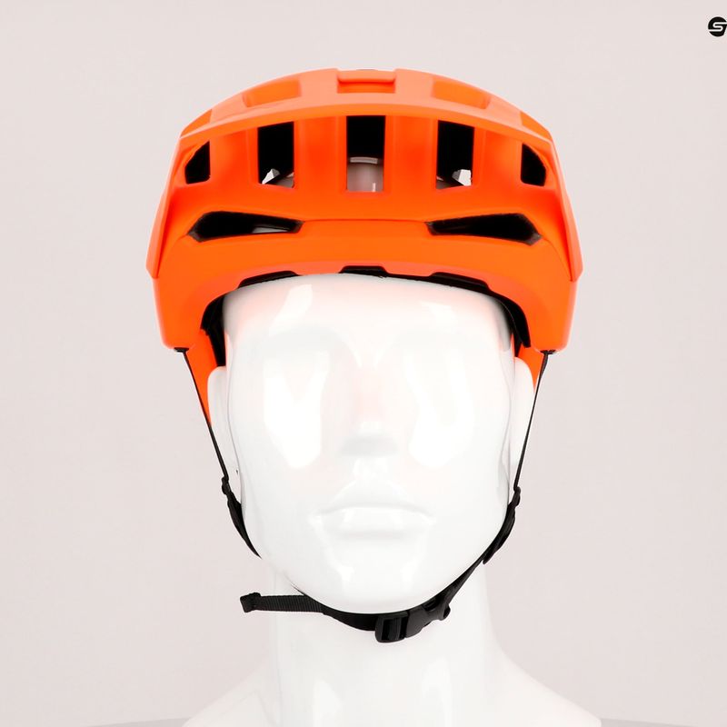 Casco da bici POC Kortal Race MIPS arancione fluorescente/uranio/nero opaco 9