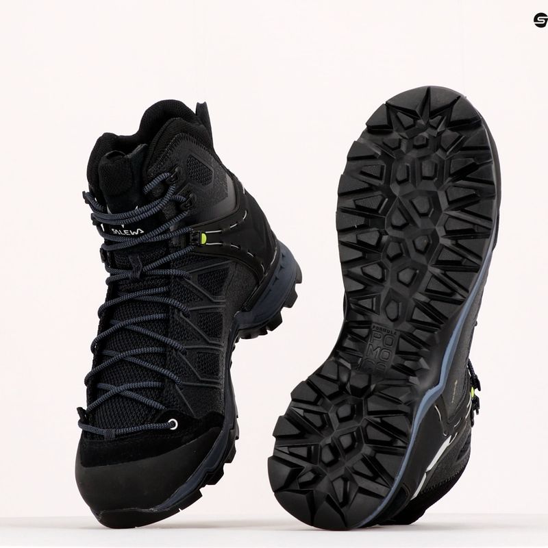 Scarpe da trekking da uomo Salewa MTN Trainer Lite Mid GTX nero/nero 10