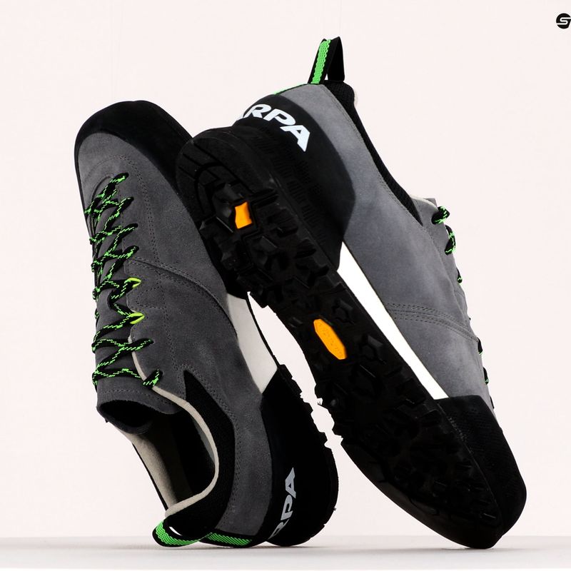 Scarpa da avvicinamento SCARPA Kalipe da uomo fumo/verde fluo 9
