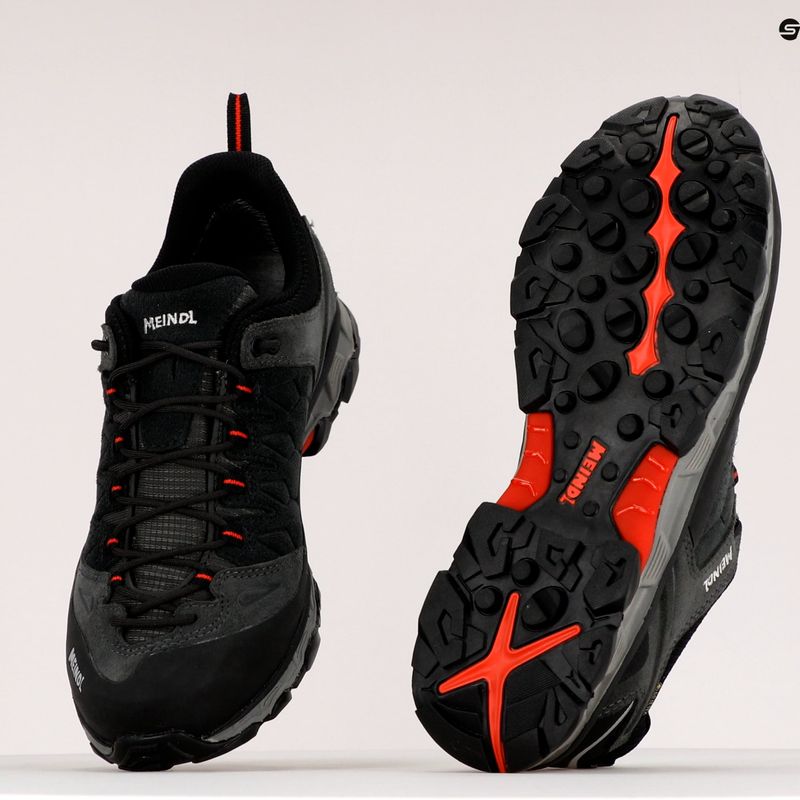 Scarpe da trekking da uomo Meindl Lite Trail GTX antracite/rosso 9
