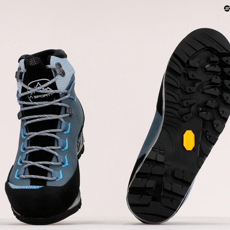 La Sportiva scarpone da donna per alta quota Trango Tech Leather GTX ardesia/topazio 9
