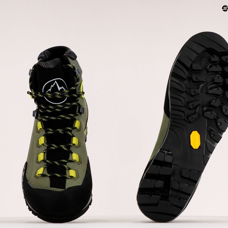 Scarpone da montagna La Sportiva Trango Tech Leather GTX lichene/citrus da uomo 9