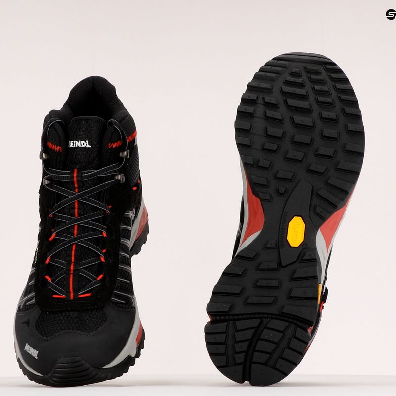 Scarpe da trekking da uomo Meindl Finale Mid GTX nero/rosso 10