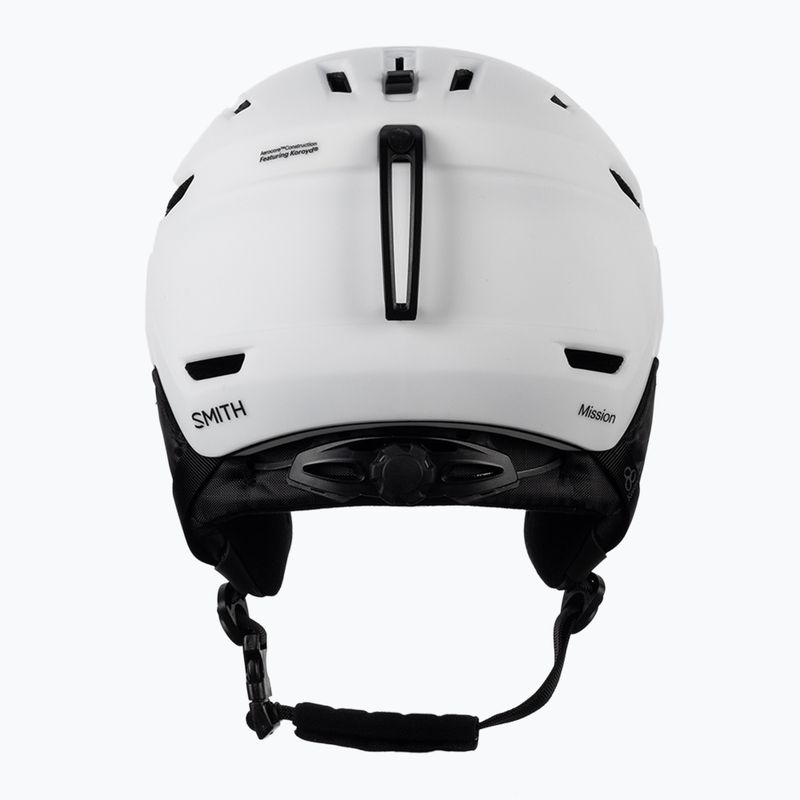 Casco da sci Smith Mission bianco opaco 3