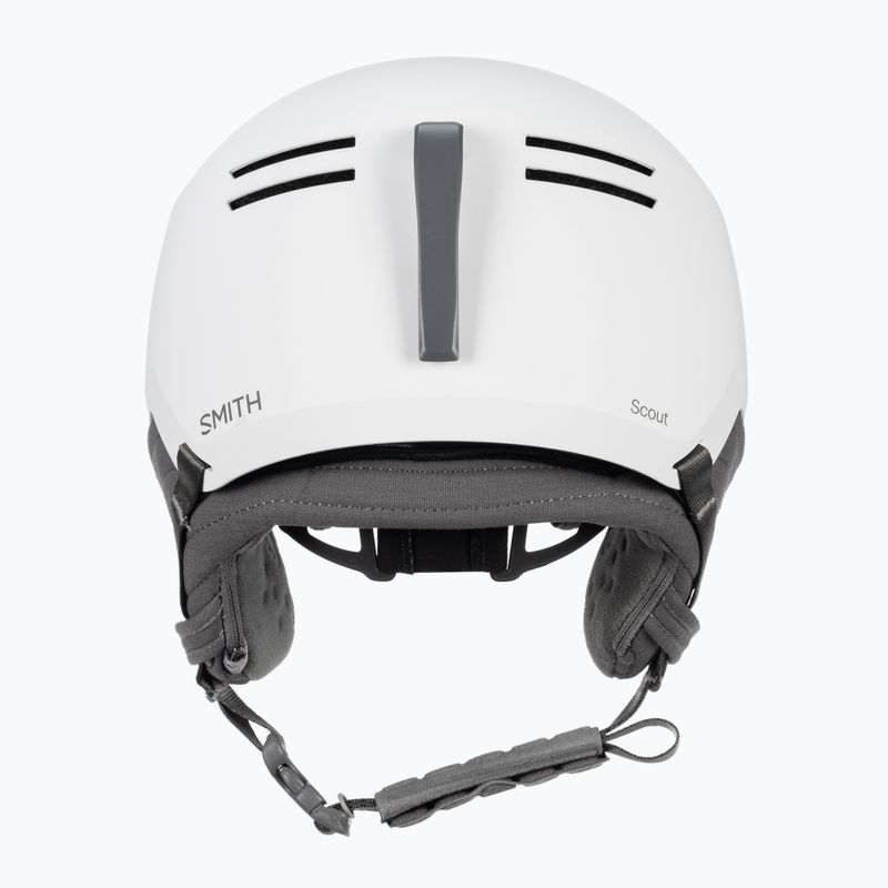 Casco da sci Smith Scout bianco opaco 3