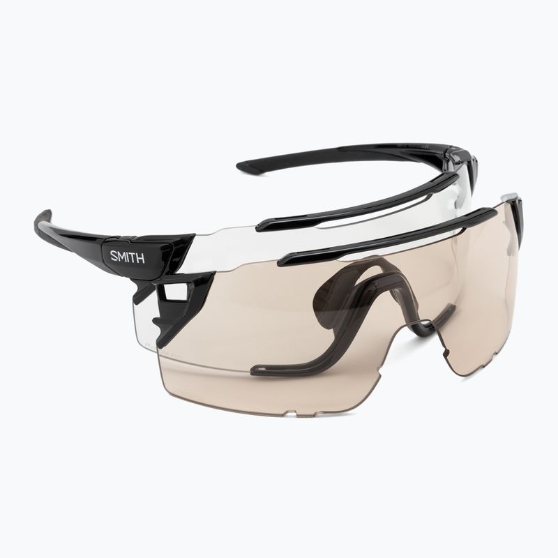 Occhiali da sole Smith Attack MAG MTB nero/fotocromatico da chiaro a grigio