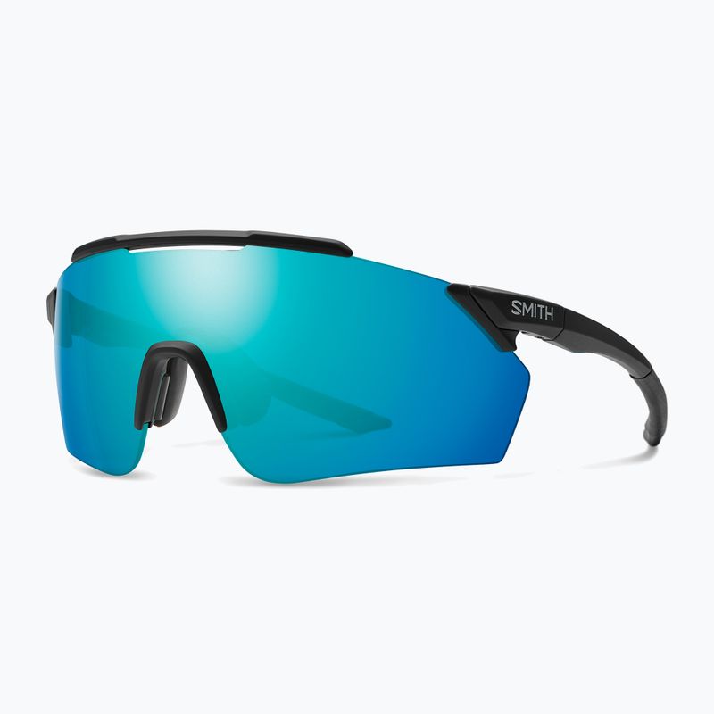 Occhiali da sole Smith Ruckus PivLock nero opaco/specchio opalino/rosa di contrasto