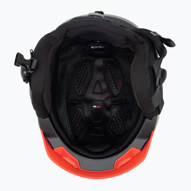 Casco da sci Smith Level nero lava opaco 5