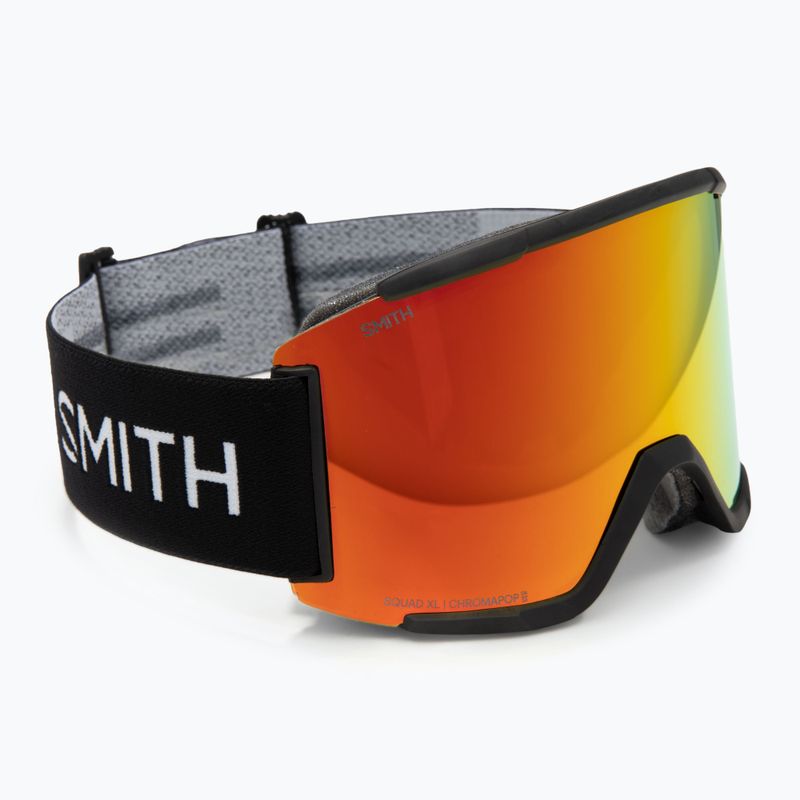 Maschera da sci Smith Squad XL black/ChromaPop Sun Red Mirror/ChromaPop Storm Yellow Flash 2