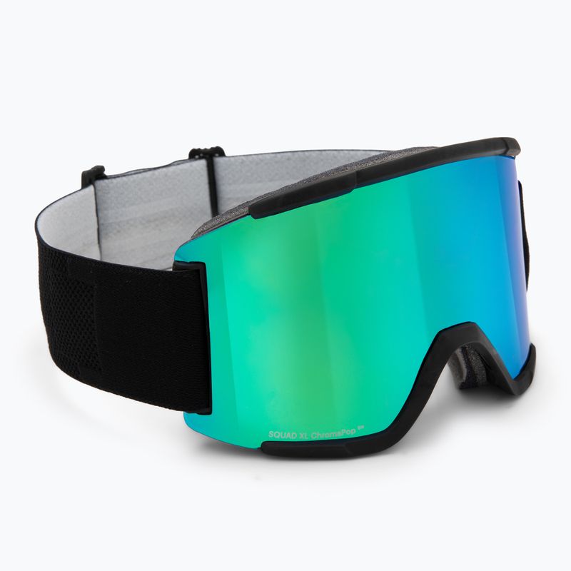 Maschera da sci Smith Squad XL black/chrp sun green mirror/chrp storm rose flash