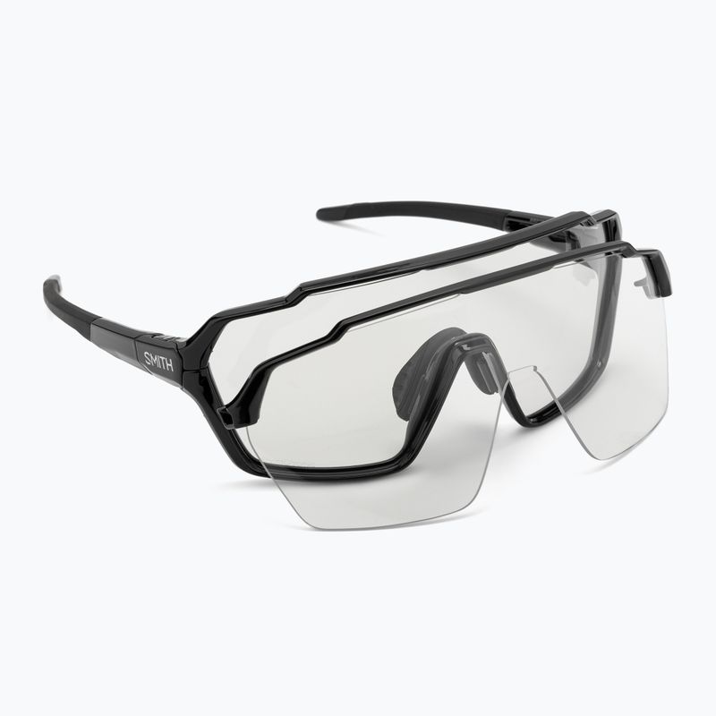 Occhiali da sole Smith Shift MAG nero/cromapop fotocromatico da chiaro a grigio