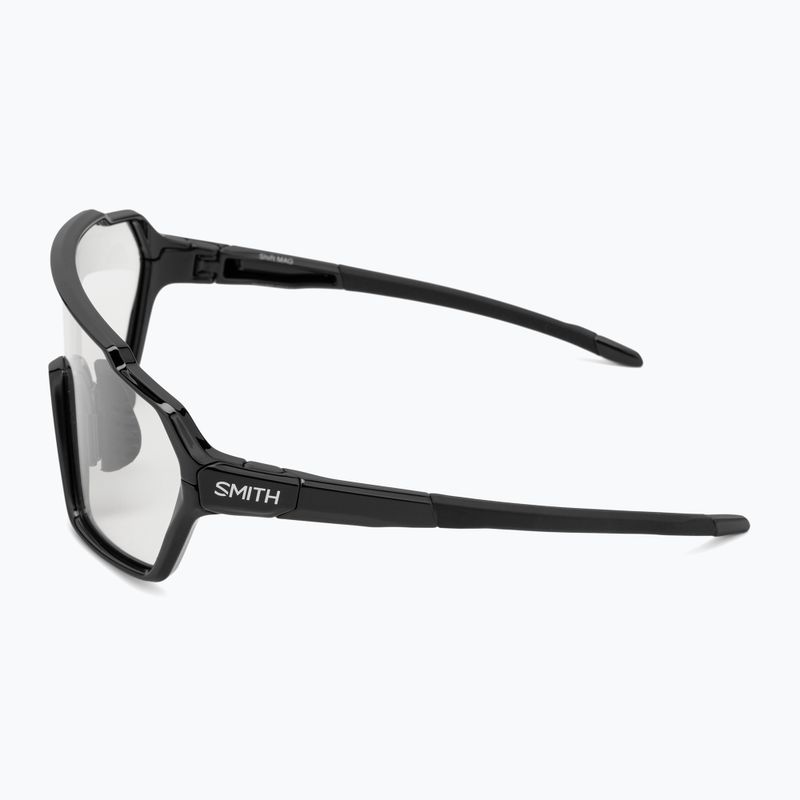 Occhiali da sole Smith Shift MAG nero/cromapop fotocromatico da chiaro a grigio 5