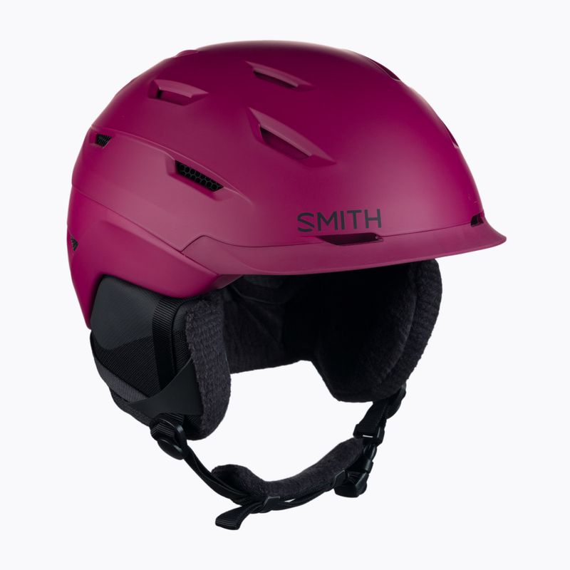 Casco da sci da donna Smith Liberty MIPS merlot opaco