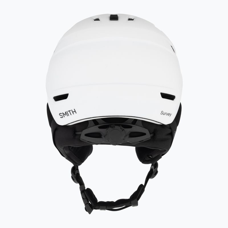 Casco da sci Smith Survey bianco opaco/rosa flash 3