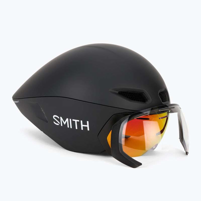 Smith Jetstream TT casco da bici nero opaco/rosa specchiato/chiaro 9