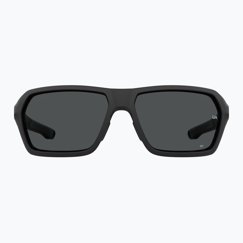 Occhiali da sole da uomo Under Armour Recon nero opaco/grigio oleofobico 3
