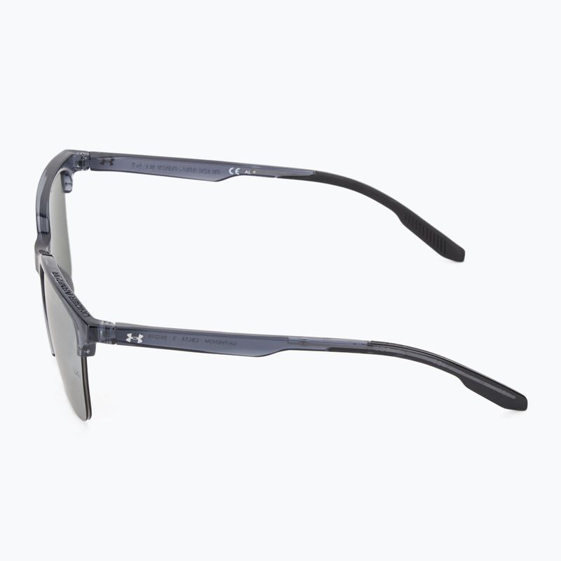 Occhiali da sole da uomo Under Armour Phenom grigio/argento a specchio 4