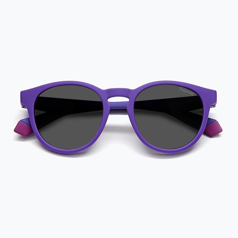 Occhiali da sole Polaroid PLD 8048/S lilla viola/grigio polarizzati per bambini 4
