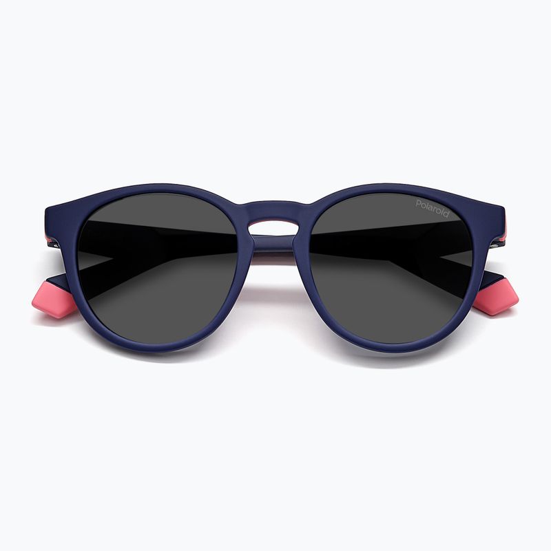 Occhiali da sole Polaroid PLD 8048/S blu rosa/grigio polarizzati per bambini 4