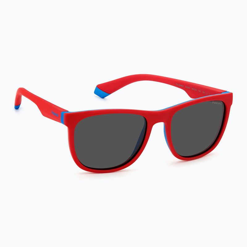 Occhiali da sole Polaroid PLD 8049/S rosso blu/grigio polarizzati per bambini