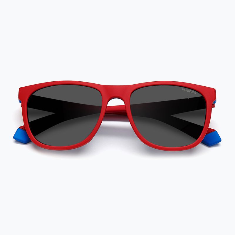 Occhiali da sole Polaroid PLD 8049/S rosso blu/grigio polarizzati per bambini 4