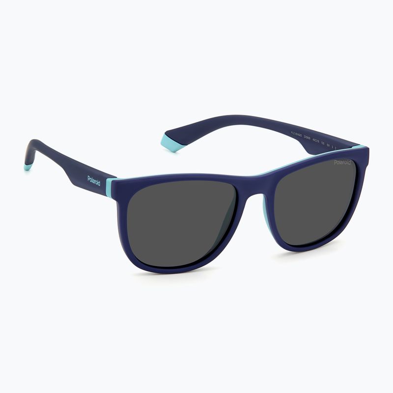 Occhiali da sole per bambini Polaroid PLD 8049/S blu azzurro/grigio polarizzati