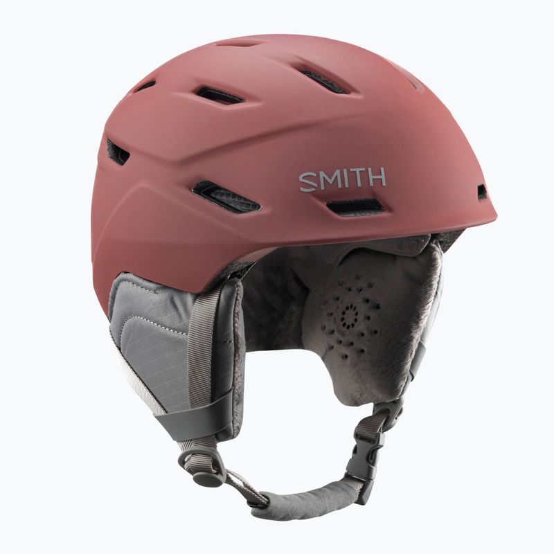 Casco da sci Smith Mirage rosa gesso opaco