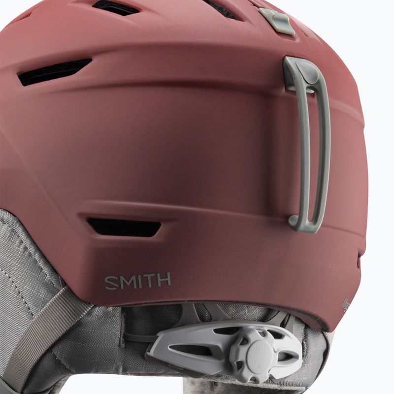 Casco da sci Smith Mirage rosa gesso opaco 7