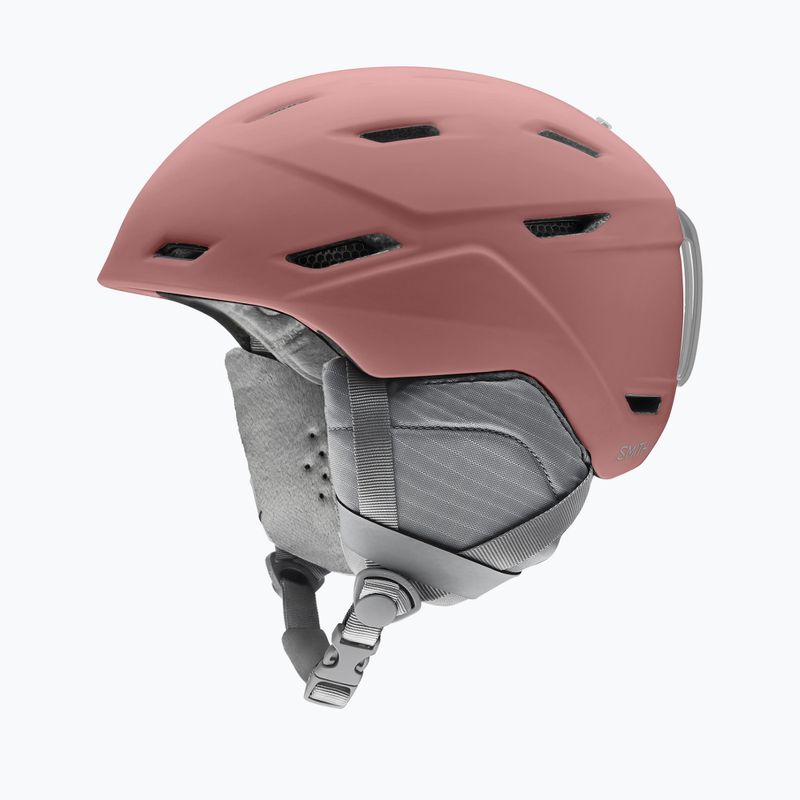 Casco da sci Smith Mirage rosa gesso opaco 8