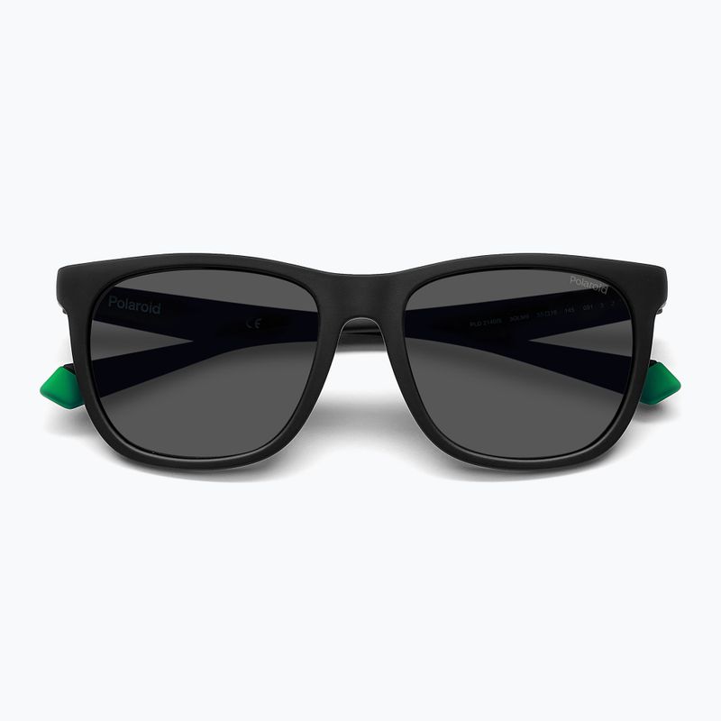 Occhiali da sole Polaroid PLD 2140/S nero opaco verde/grigio polarizzato 3