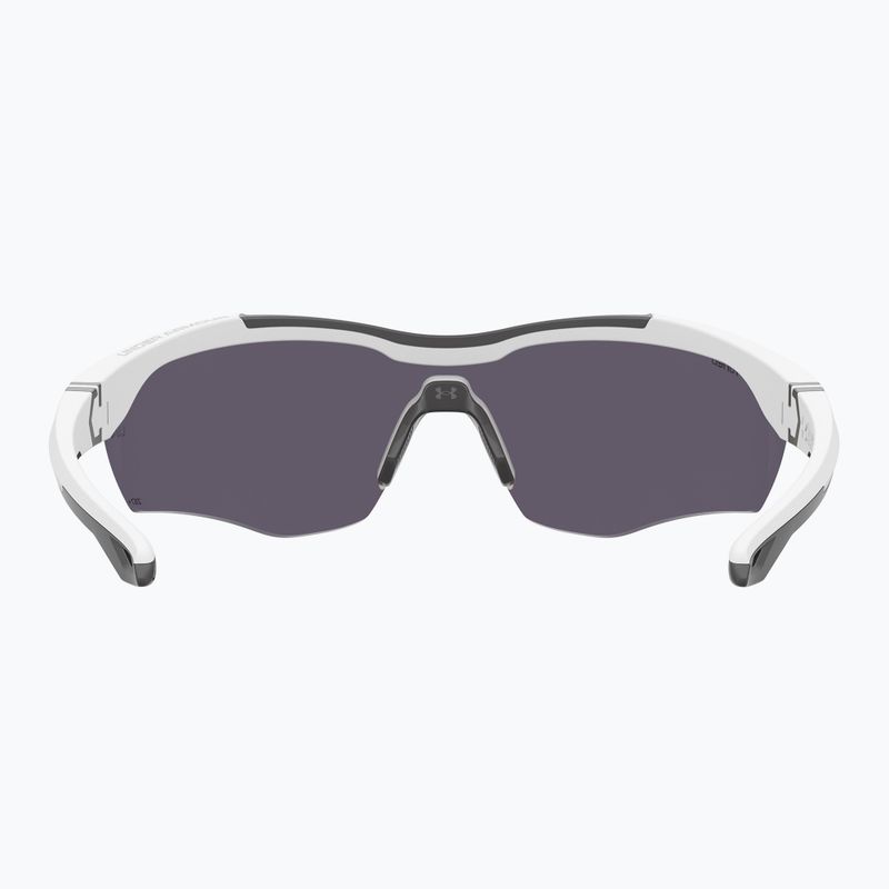 Occhiali da sole da uomo Under Armour Yard Pro bianco opaco/arancio multistrato oleofobico 4