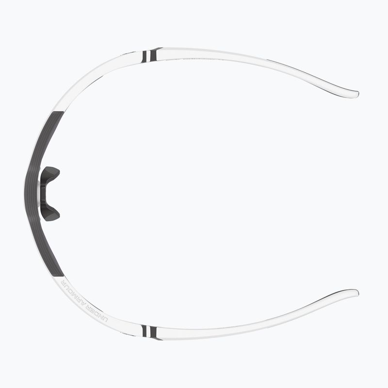 Occhiali da sole da uomo Under Armour Yard Pro bianco opaco/arancio multistrato oleofobico 5