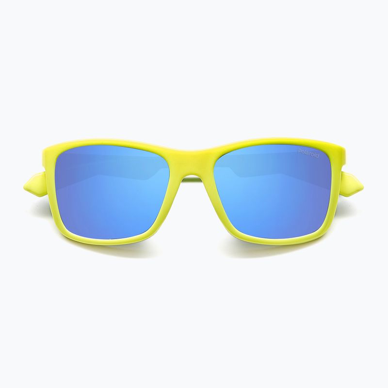 Occhiali da sole Polaroid PLD 8053/S giallo opaco azzurro/blu specchiato polarizzati per bambini 4