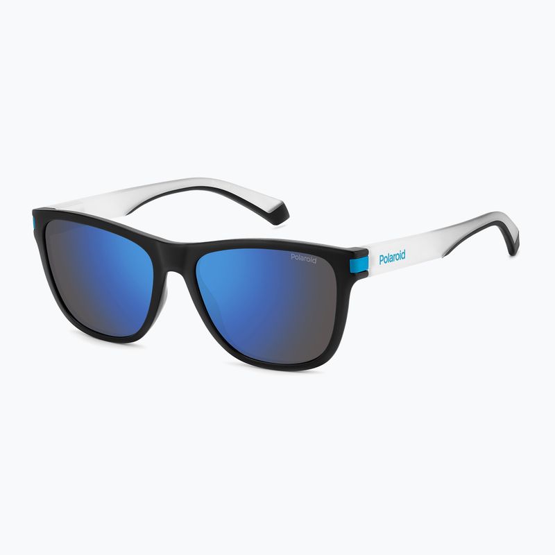 Occhiali da sole Polaroid PLD 2138/S nero opaco blu/specchio blu polarizzati 2