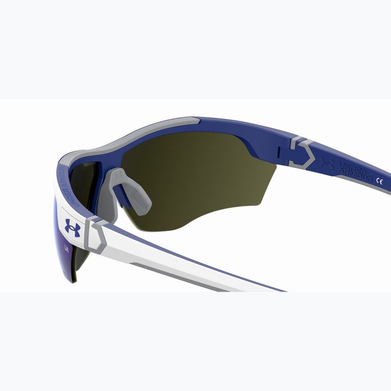 Occhiali da sole Under Armour Yard Dual S3 bianco opaco blu/blu multistrato oleofobico 6
