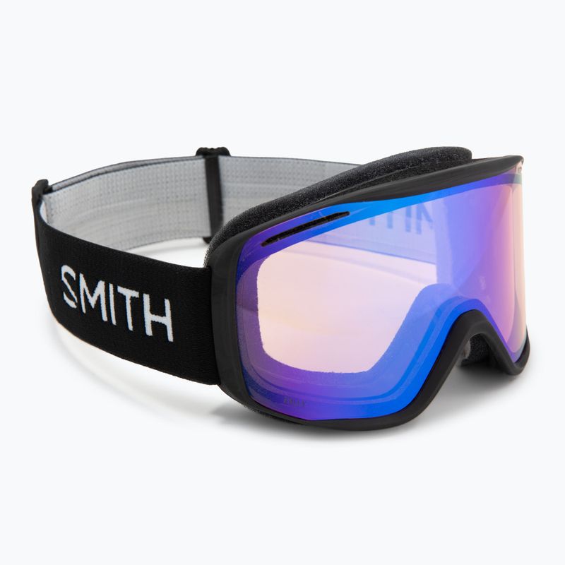 Maschera da sci Smith Rally black/blue lente a specchio Sensor