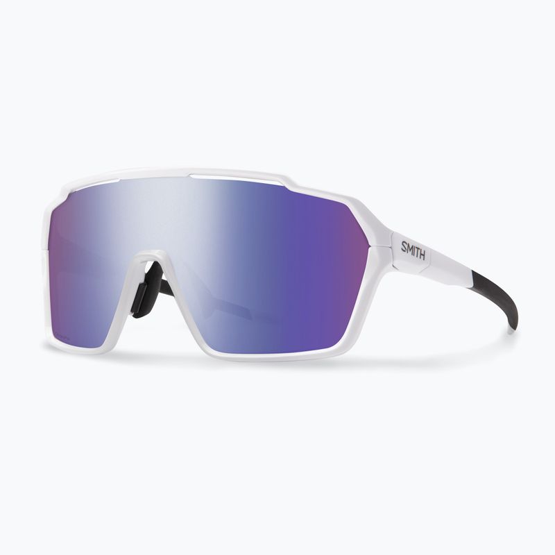 Occhiali da sole Smith Shift XL MAG bianco/cromapop viola specchiato/chiaro