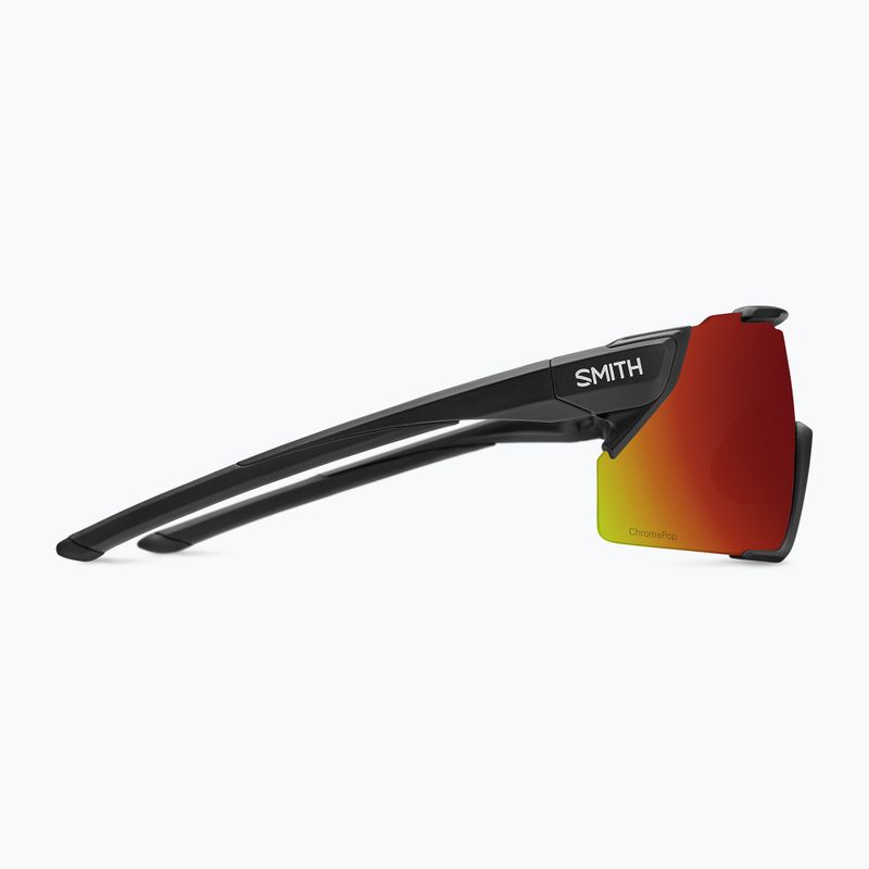 Occhiali da sole Smith Attack MAG MTB nero opaco/rosso cromapop a specchio 3